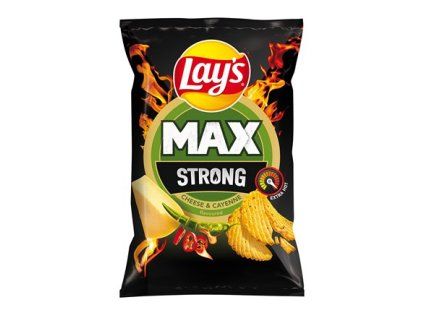 Lay's Strong Cheese & Cayenne chipsy 14 x 55 g