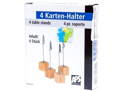 APS Stojan na stůl Cube dřevo 4 ks