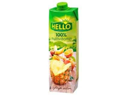 HELLO Multivitamin 100 % džus 12 x 1 l