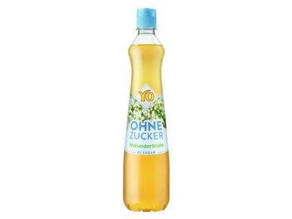 YO Sirup černý bez bez cukru 6 x 700 ml