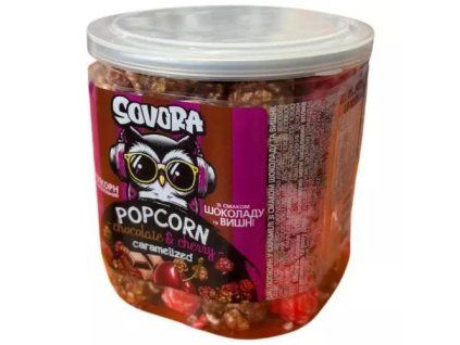 Sovora Popcorn karamel cherry chocolate cup 60g