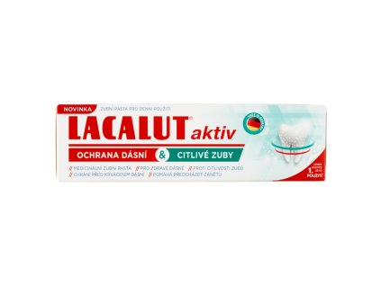 Lacalut aktiv zubní pasta ochrana dásní & jemné bělení 100 ml
