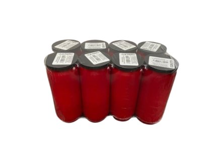 Admit hřbitovní svíčky s náplní olejové červené velké 8x200g