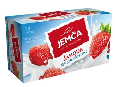Jemča ovocný jahoda se smetanou 20 x 2 g