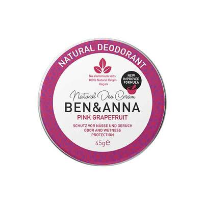 Ben & Anna Krémový deodorant Růžový grapefruit, 45 g