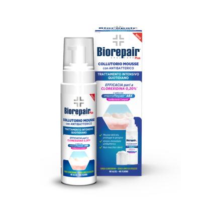 Biorepair Plus Collutorio Mousse ústní voda proti zubnímu plaku 200 ml