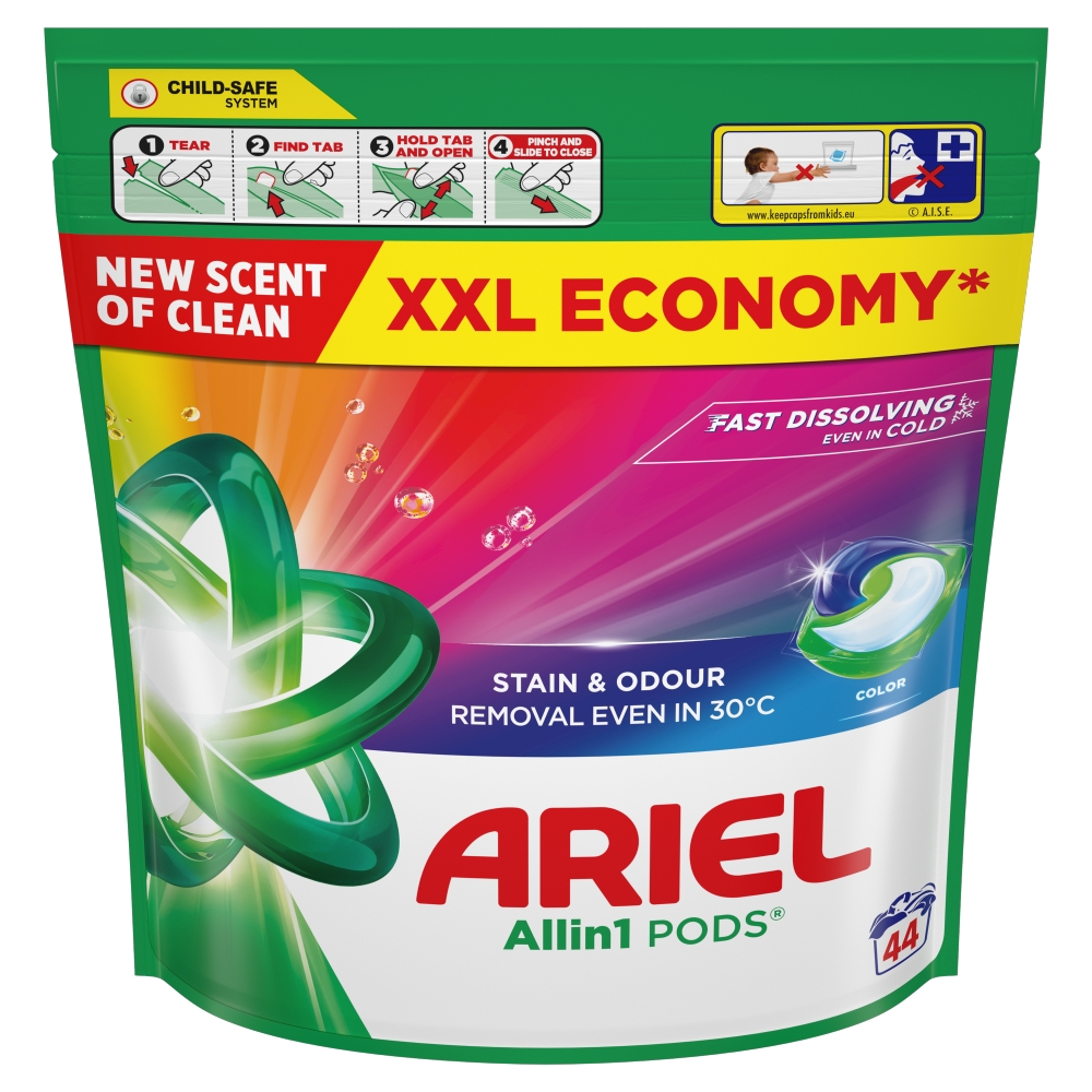 Ariel kapsle Color sáček 44ks