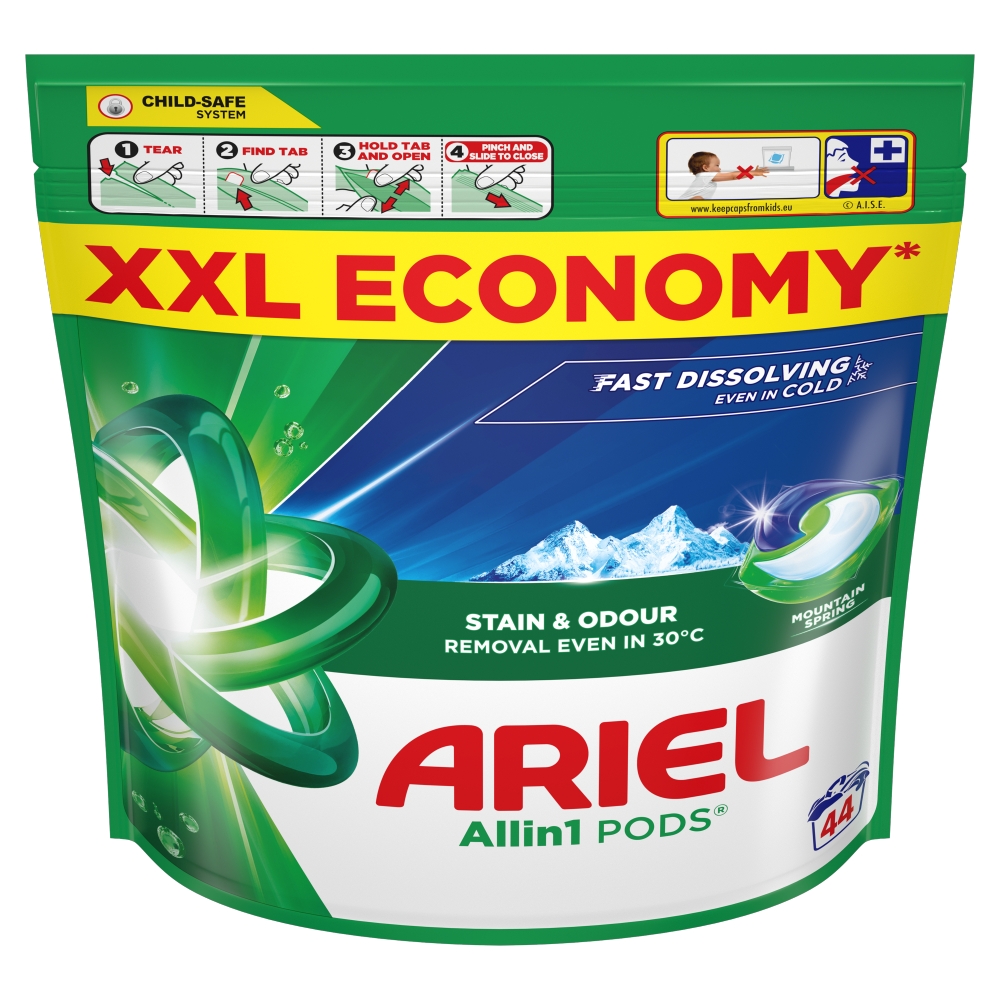 Ariel kapsle Mountain Spring sáček 44ks