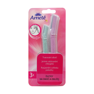 SOLVENT Import dod. PL Ameté(3ks/bli) žiletky na oblič. a obočí