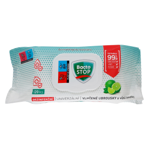 SOLVENT všechny privatky PKS BactoSTOP Dezinf vlh ubr(120ks/sac) Lime