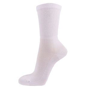 Zdravotní ponož bavl bílé/modré vel43-45