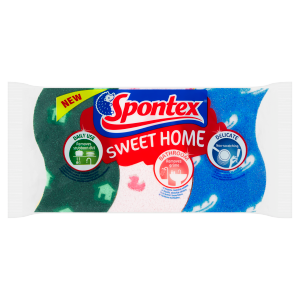 Kuchyňská houba Sweet home celulózová – 3 ks Spontex