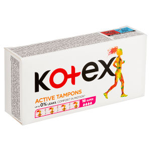 Kotex tampony (16ks/kra) Active super