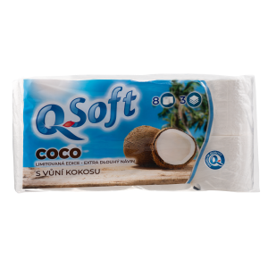 Q Soft toal papír (8ks/fol) 3vrs Coco LE