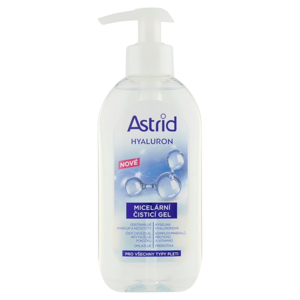 ASTRID HYALURON čistící micelární gel, 200 ml