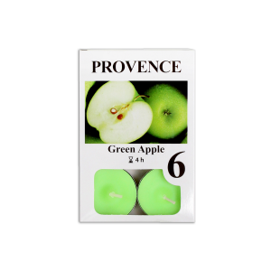 PROVENCE čaj svíčka (6ks/kra) GreenApple