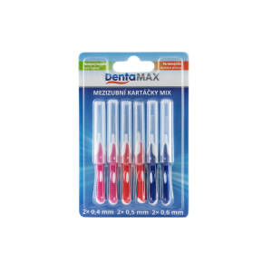 Dentamax mezizub kartáčky MIX (6ks/bli)