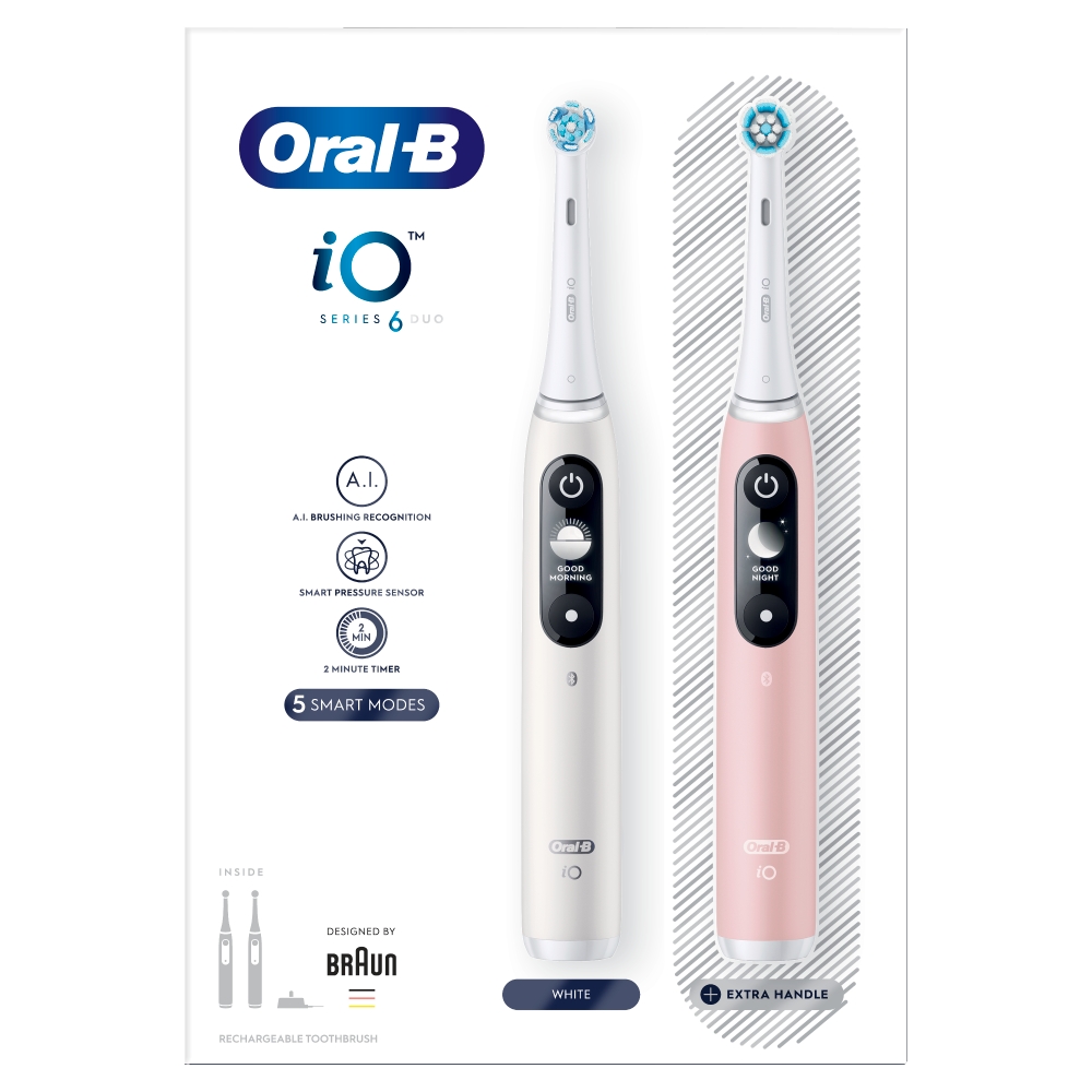 Oral-B el Kartáček iO 6 Duo white/Rose