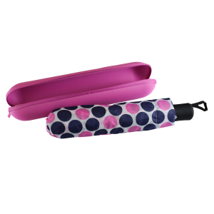 Q Home Deštník autom skládací-puntíky