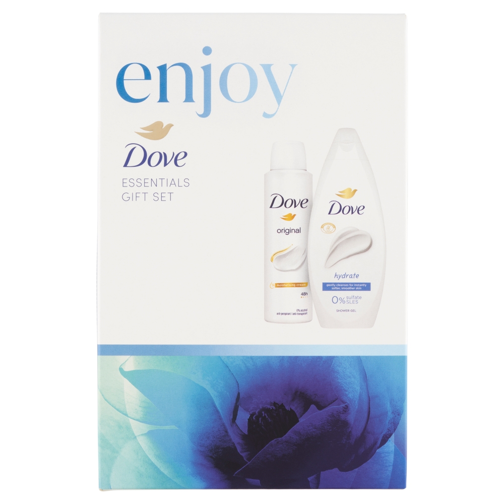 DOVE dárková sada pro ženy HYDRATE ENJOY (antiperspirant 150ml sprchový gel 250ml )