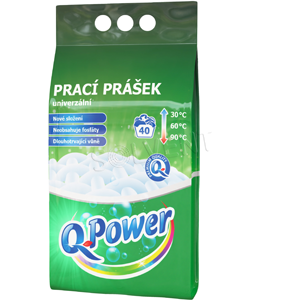 Q Power prášek na praní 40PD UNIVERZÁLNÍ