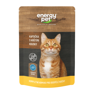 Energy Pet kapsa kočka 100g krůtí kousky