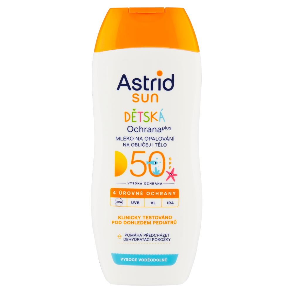 ASTRID SUN Dětské mléko na opalování SPF 50, 200 ml