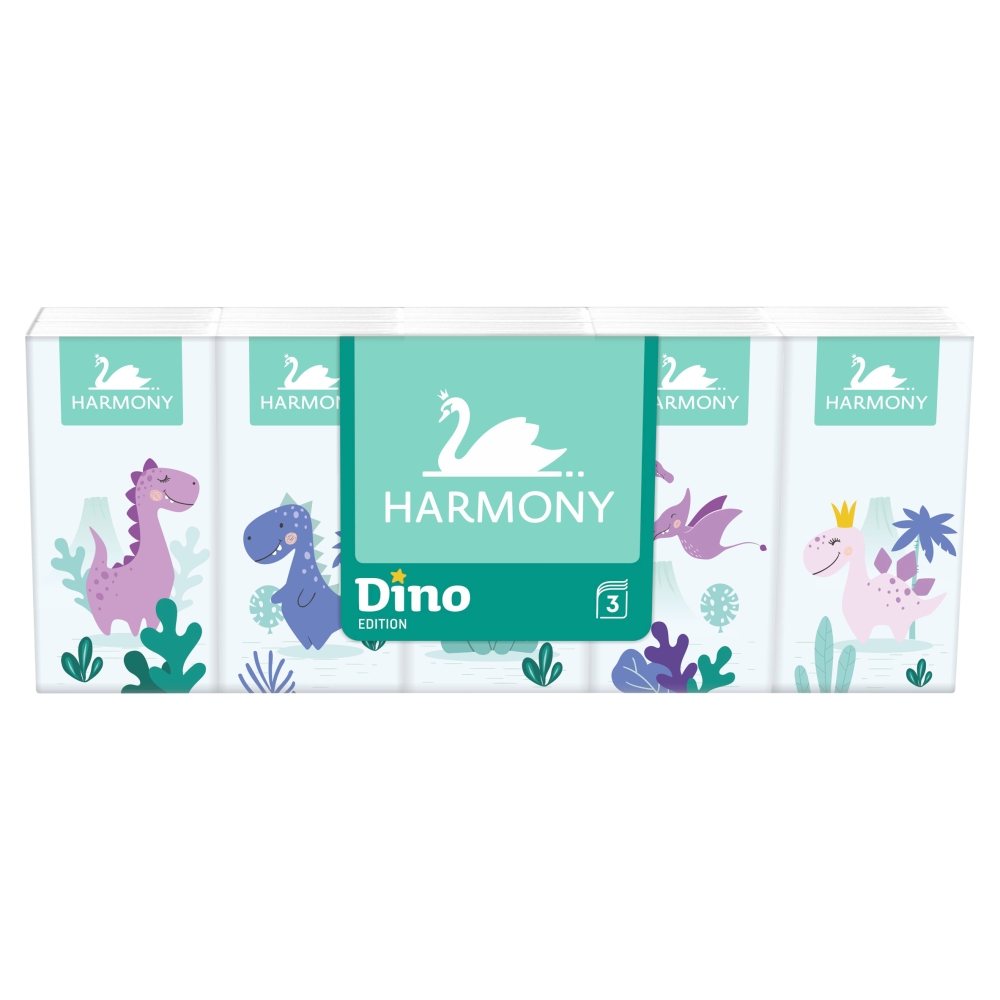 HARMONY Papírové kapesníky Dino 10 x 10 ks