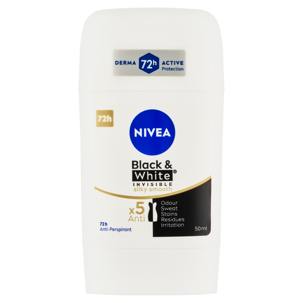 Levně Nivea Tuhý AP 50ml B&W Silky Smooth