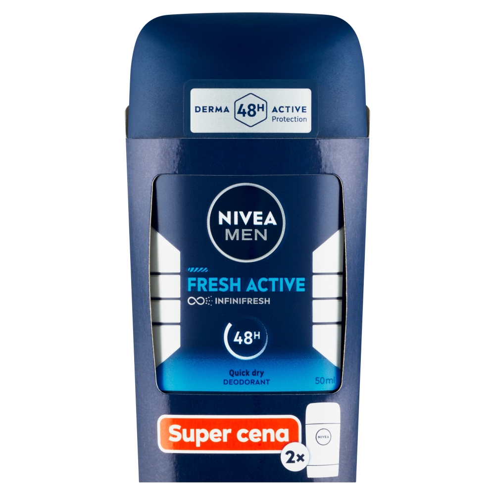 Nivea Men tuhý deo (2x50ml/bal) Fr Activ