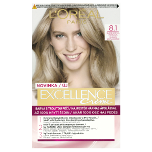 Excellence creme 8.1 blond svět.popelavá
