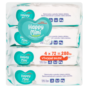 Happy Mimi ubrousky (288ks/fol) Pantheno