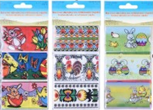 Folie na vejce se vzory (6ks/bal) mix