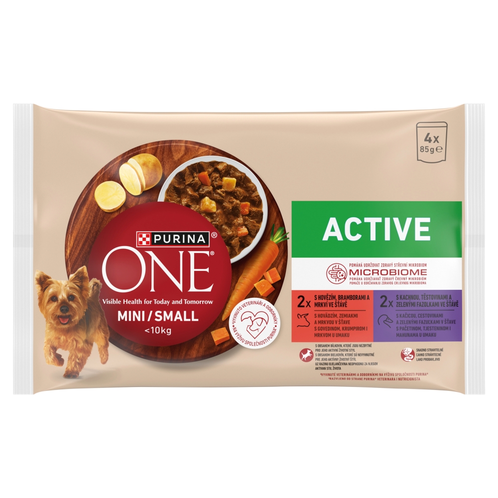 Purina ONE MINI kapsa(4x85g/sac)hov kach