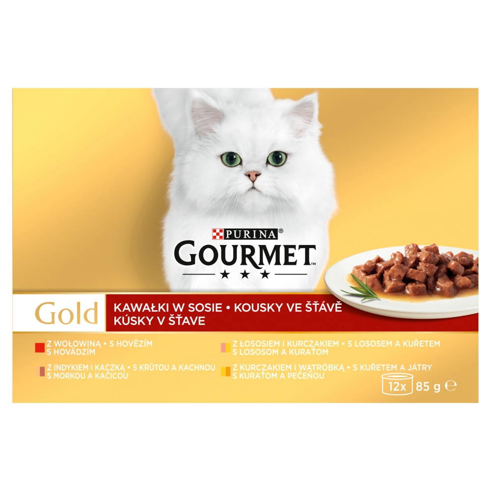 Levně Gourmet Gold konzervy (12x85g/kra) Mix