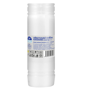 Tip Line hřb.svíčka parafínová 240g bílá