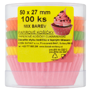 Košíček cukrářský(100ks/kra)50x27mm bare