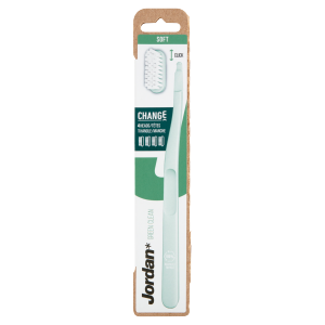 Jordan Change Green Clean Soft 4 head zubní kartáček 1 ks