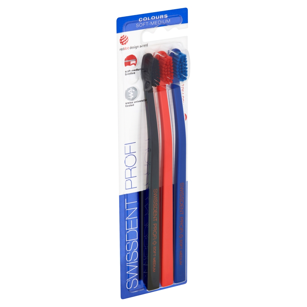 Levně Swissdent ZK (3ks/bli) SoftMediumColours