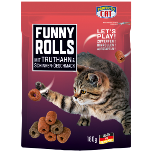 Perfecto Cat Funny Rolls 180g krůta