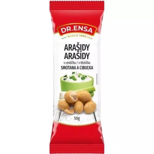 Arašídy v těstíčku smetana cibulka 50g