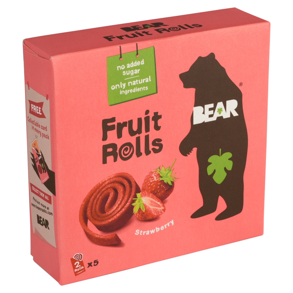 BEAR ovocné plátky 5x20g jahoda