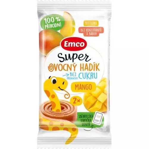 EMCO Super ovocný hadík 20g mango