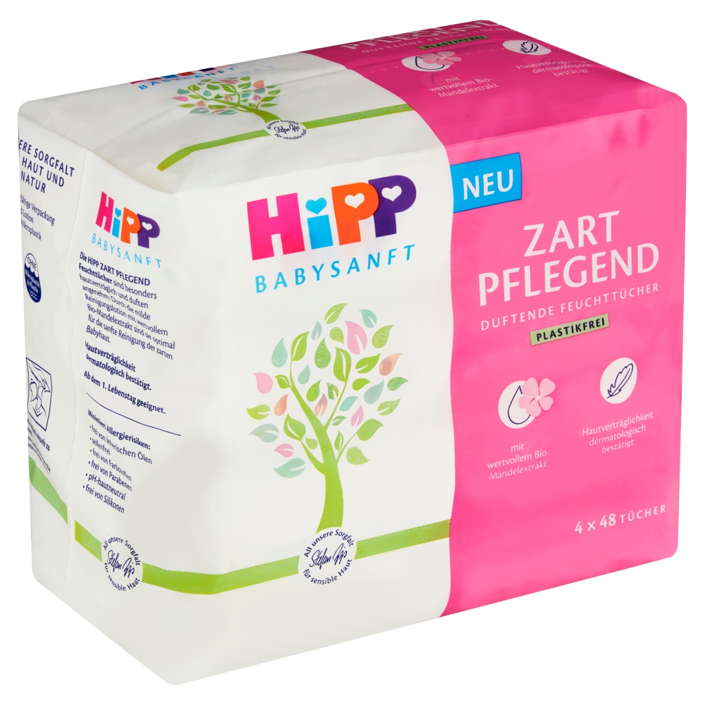 HiPP Babysanft ubrousky (4x48ks/fol)