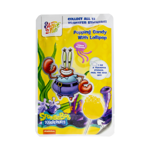 Sponge Bob lízátko 15g popping candy