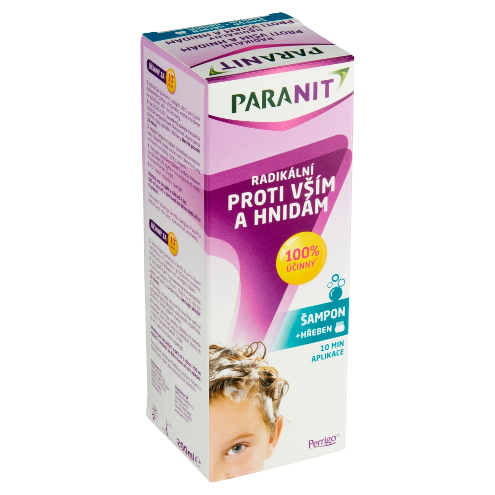 PARANIT šampon 200ml hřeben ošetřující
