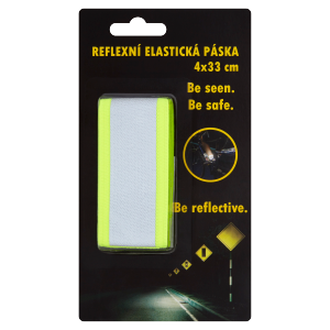Páska reflexní elastická 4x33cm suchýZip