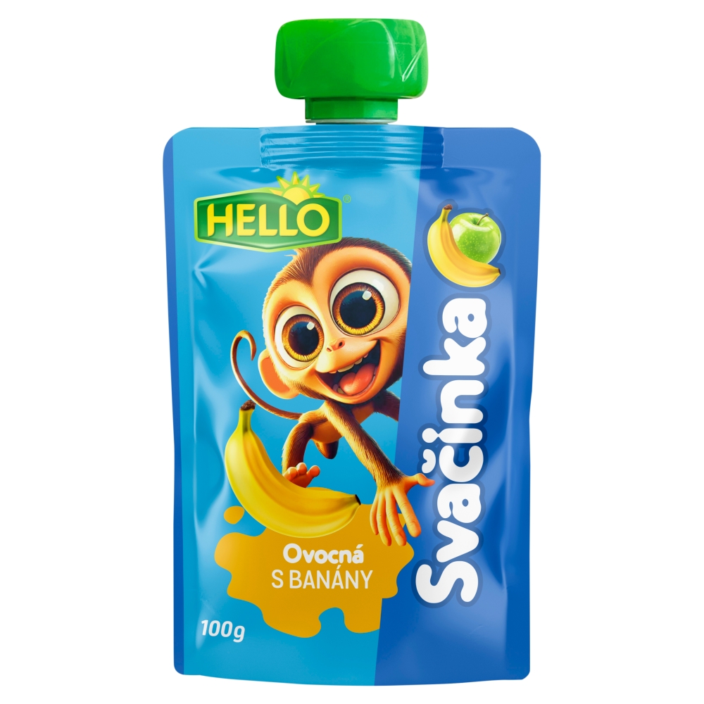 Levně Hello ovocná kapsička s Banány 12 x 100 g