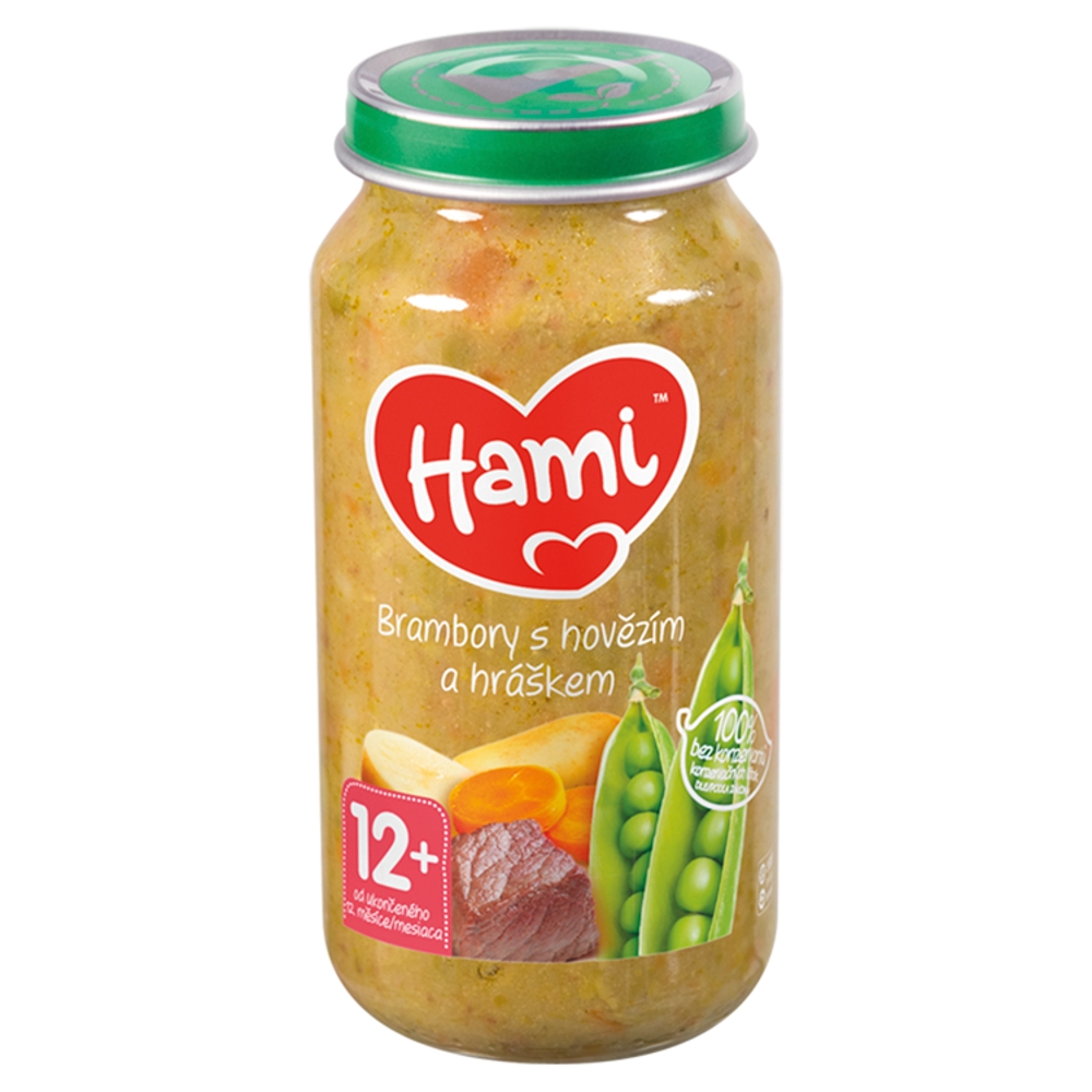 Levně Hami Brambory s hovězím a hráškem 6 x 250 g