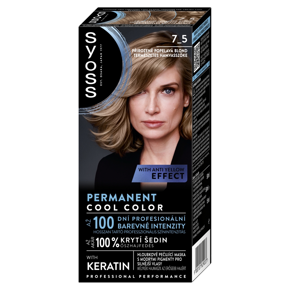 Syoss BL 7_5 Přirozený popelavě plavý